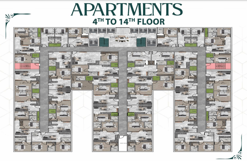 alwaiz tower apartments layout plan